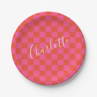 Motif de tableau de bord rose et orange personnali