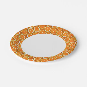 Assiettes En Carton Motif de tranches de citron