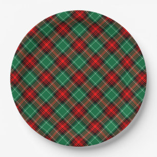 Assiettes En Carton Motif de vacances Red Green