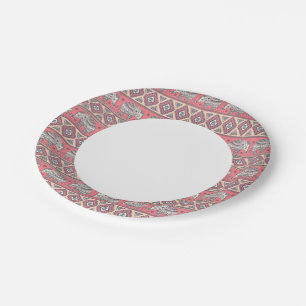 Assiettes En Carton Motif d'éléphant rose