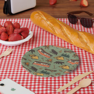 Assiettes En Carton Motif des aventures du camp d'entraînement