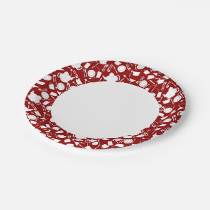 Assiettes En Carton Motif des éléments de cuisine