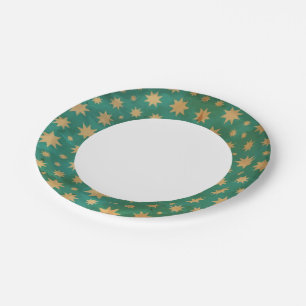 Assiettes En Carton motif des étoiles