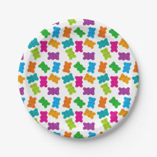 Assiettes En Carton Motif des ours de gomme