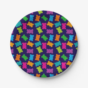Assiettes En Carton Motif des ours de gomme
