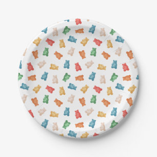 Assiettes En Carton Motif des ours de gomme