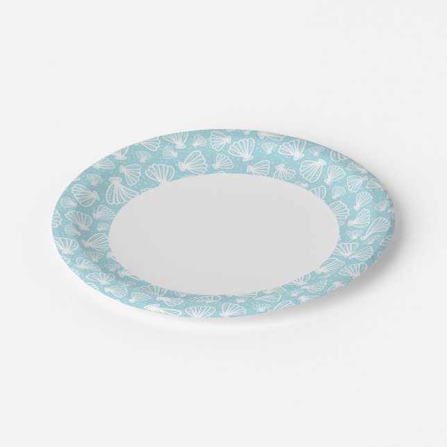 Assiettes En Carton Motif d'été (Angle)