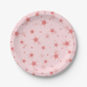 Assiettes En Carton Motif d'étoiles