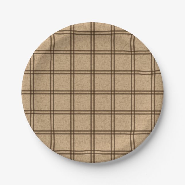 Assiettes En Carton Motif double (Devant)