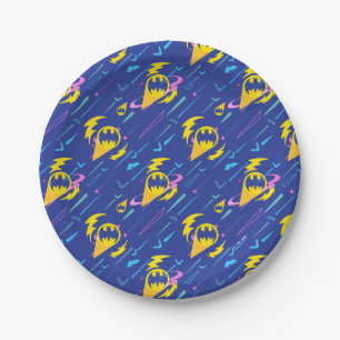 Assiettes En Carton Motif du signal de chauve-souris Batman