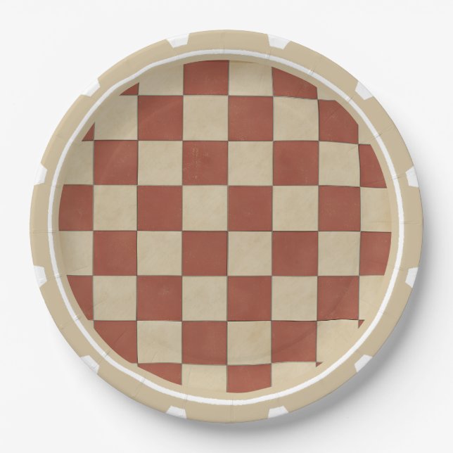 Assiettes En Carton Motif du tableau de bord (Devant)