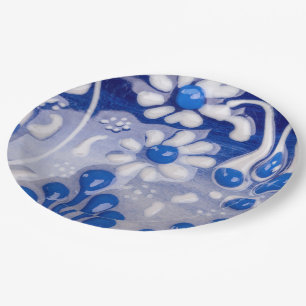 Assiettes En Carton Motif en céramique de pot verni près