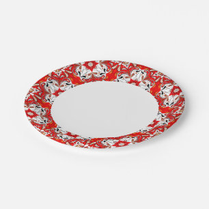 Assiettes En Carton Motif en mosaïque de céramique portugaise