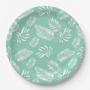 Assiettes En Carton Motif feuille 14