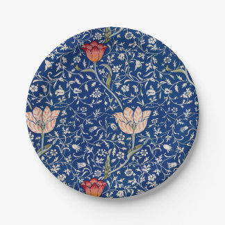 Assiettes En Carton motif floral Abstrait
