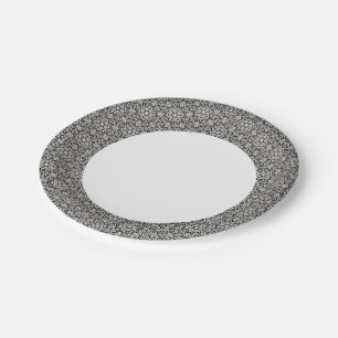 Assiettes En Carton Motif floral arabe
