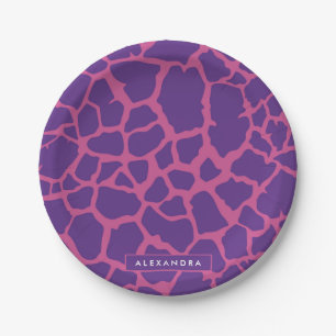 Assiettes En Carton Motif Giraffe
