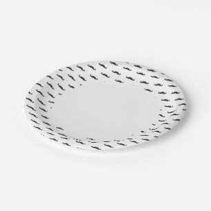 Assiettes En Carton motif Hipster