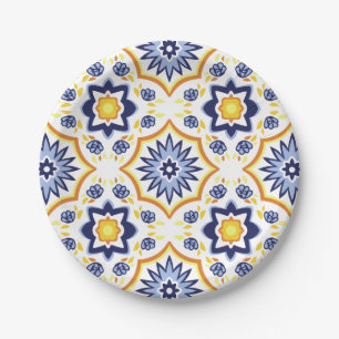 Assiettes En Carton motif islamique traditionnel