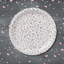 Motif léopard gris rose