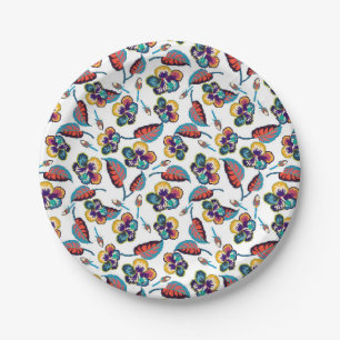 Assiettes En Carton Motif lumineux de ketmie