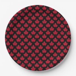 Assiettes En Carton Motif Maple Leaf