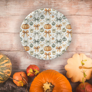 Assiettes En Carton Motif mignon de la bow automate