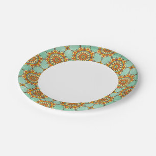 Assiettes En Carton motif ornemental
