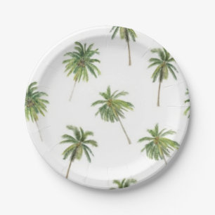 Assiettes En Carton Motif palmier
