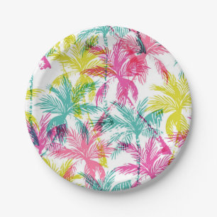 Assiettes En Carton Motif palmier