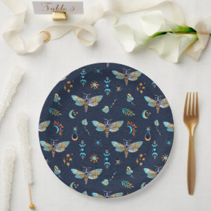 Assiettes En Carton Motif papillon céleste de papillon