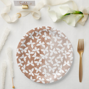 Assiettes En Carton Motif papillon de la teigne