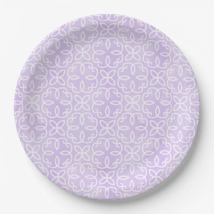 Assiettes En Carton Motif pourpre
