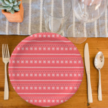 Motif Red Snowflake