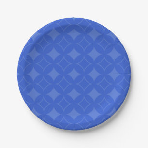 Assiettes En Carton Motif royal bleu shippo