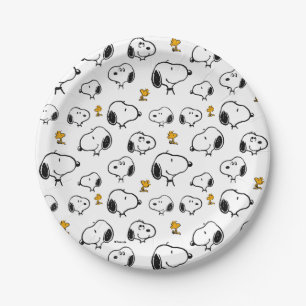 Assiettes En Carton Motif Snoopy & Woodstock