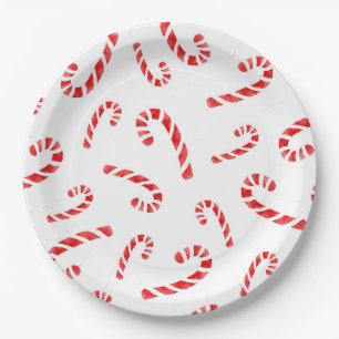 Assiettes En Carton Motif Sucre de canne aquarelle