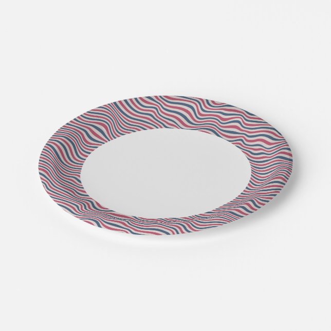 Assiettes En Carton motif trié 2 (Angle)