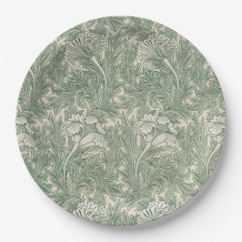 Assiettes En Carton Motif Tulip (par William Morris)