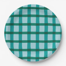 Motif Turquoise et bleu Plaid