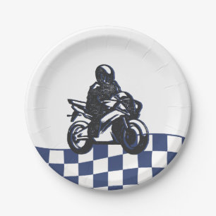 Assiettes En Carton Motocross Dirt Bike Boys Anniversaire