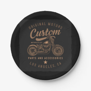 Assiettes En Carton Motocycles personnalisés