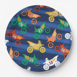 Assiettes En Carton Motorama Dirt Bikes