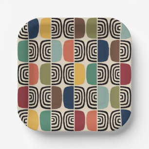 Assiettes En Carton Moyen-siècle Âge atomique moderne