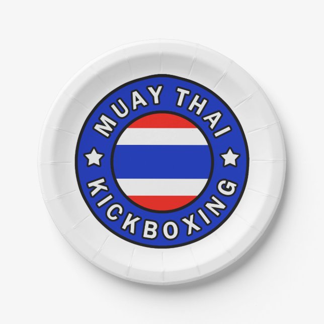 Assiettes En Carton Muay Thai (Devant)