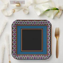 Assiettes En Carton MVB Mexicaine Monogramme Able Accentuation Concept