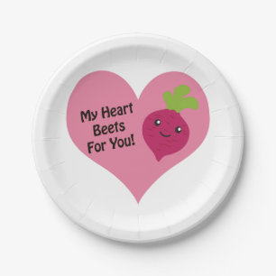 Assiettes En Carton My Heart Beets for you