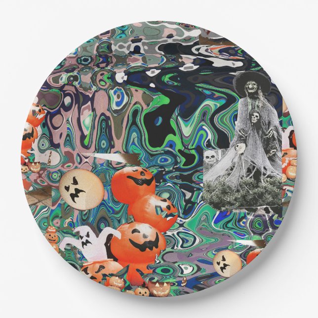 Assiettes En Carton My Super Halloween V2 (Devant)