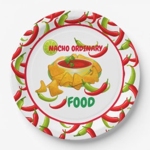 Assiettes En Carton Nacho mexicain nourriture ordinaire