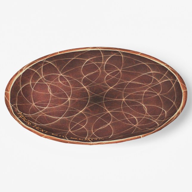 Assiettes En Carton Nain Brown (Angle)